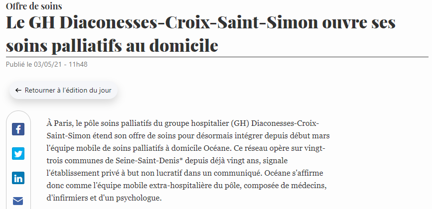 Soins palliatifs Hospimedia