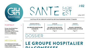 Couverture du journal Santé Paris Est 2 GH Diaconesses Croix Saint-Simon