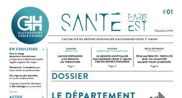 Couverture du journal Santé Paris Est 1 GH Diaconesses Croix Saint-Simon