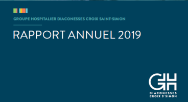 Couverture Rapport annuel 2019 GHDCSS Groupe hospitalier Diaconesses Croix Saint-Simon Paris Est 
